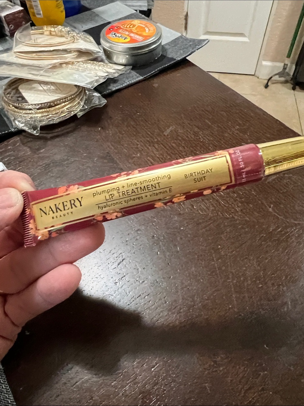 NEW NAKERY Plumping Lip Treatment — Warm Rose Tint
